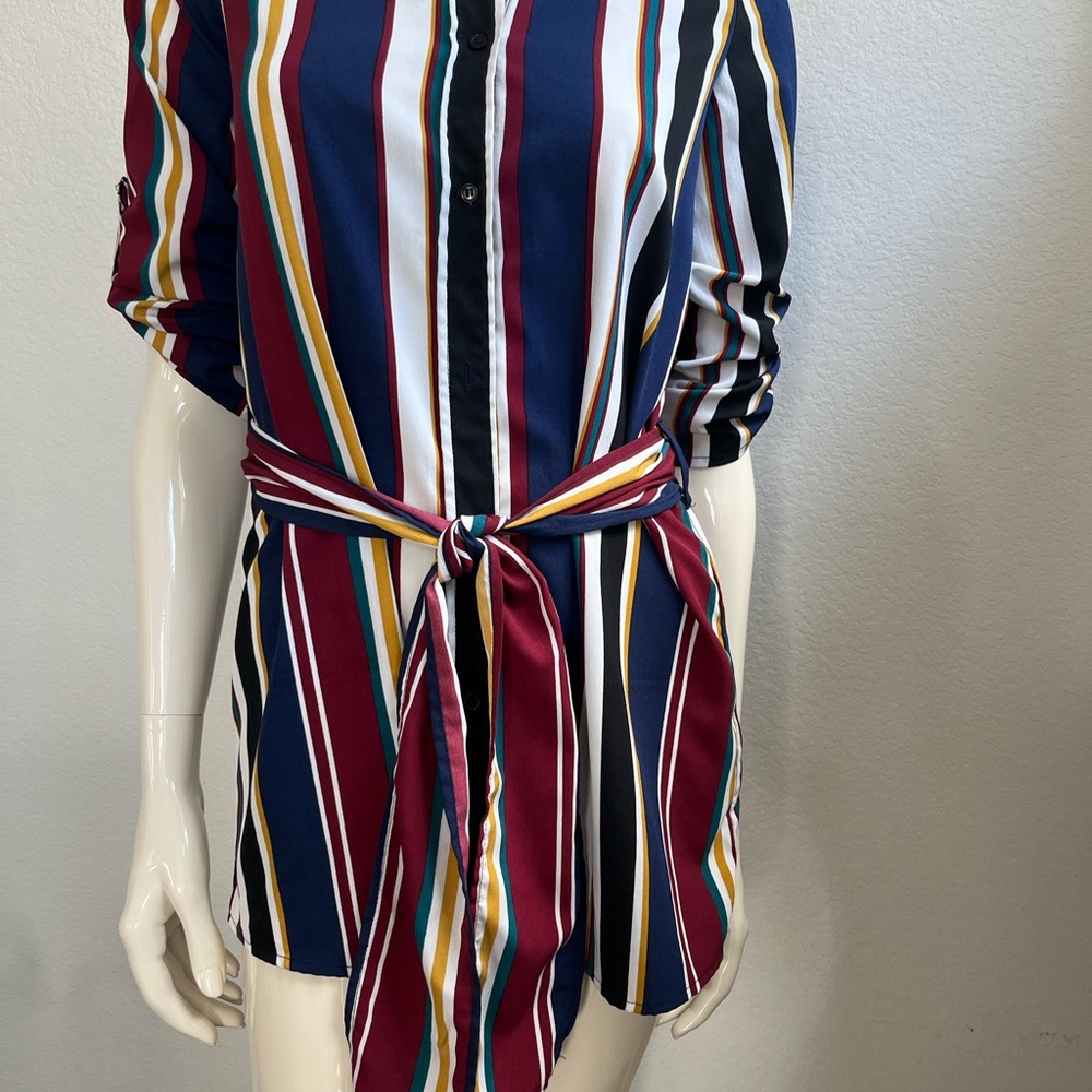 Blush Multicolor Striped Top
